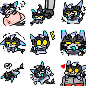 1-9 emotes ©️ longgoo