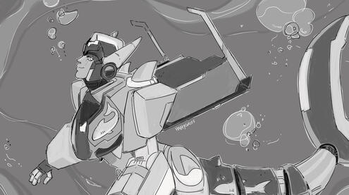 grayscale sketch ©️ happygriff